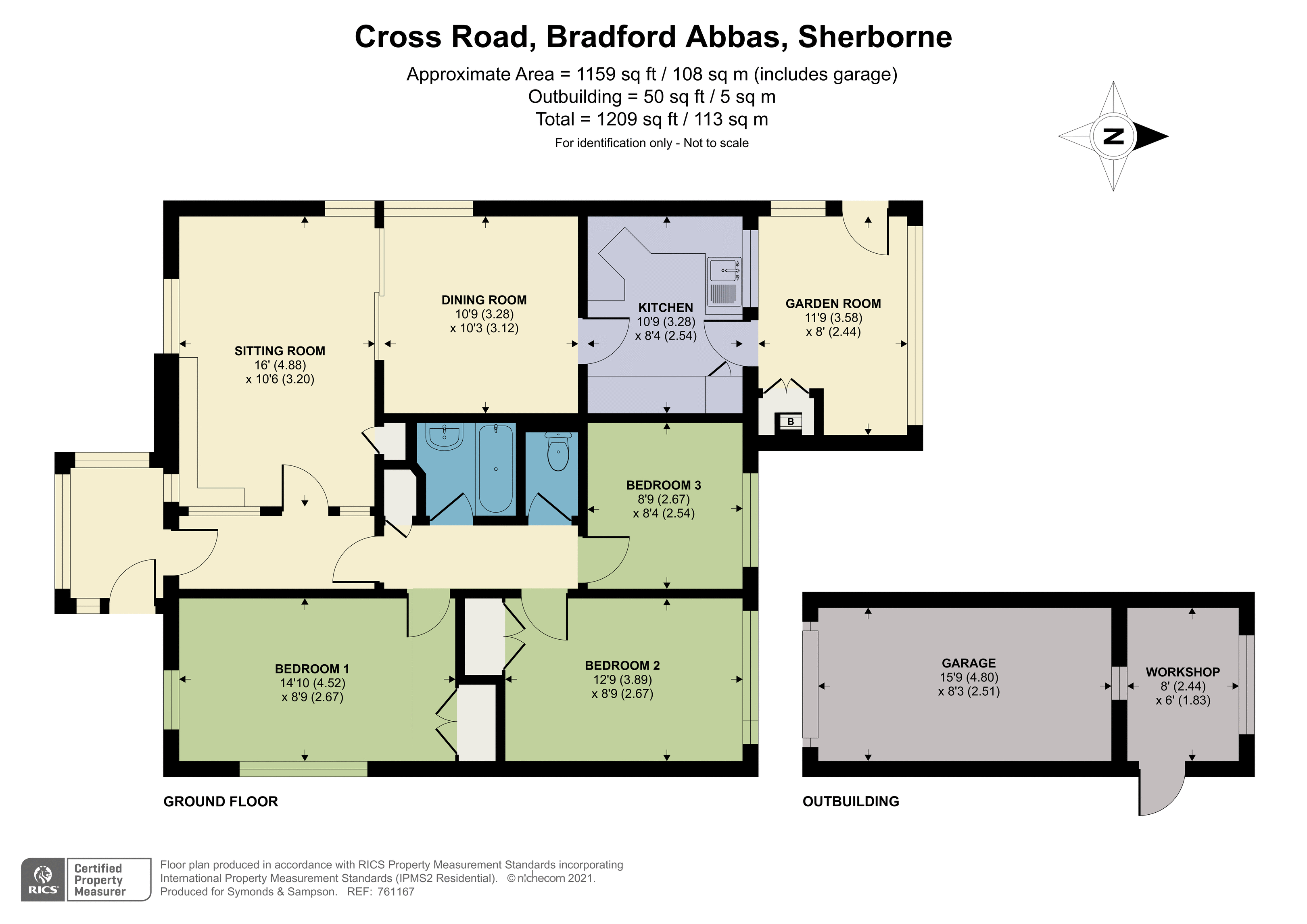 Floorplan - Cross Road, Bradford Abbas, Sherborne, DT9 6SG