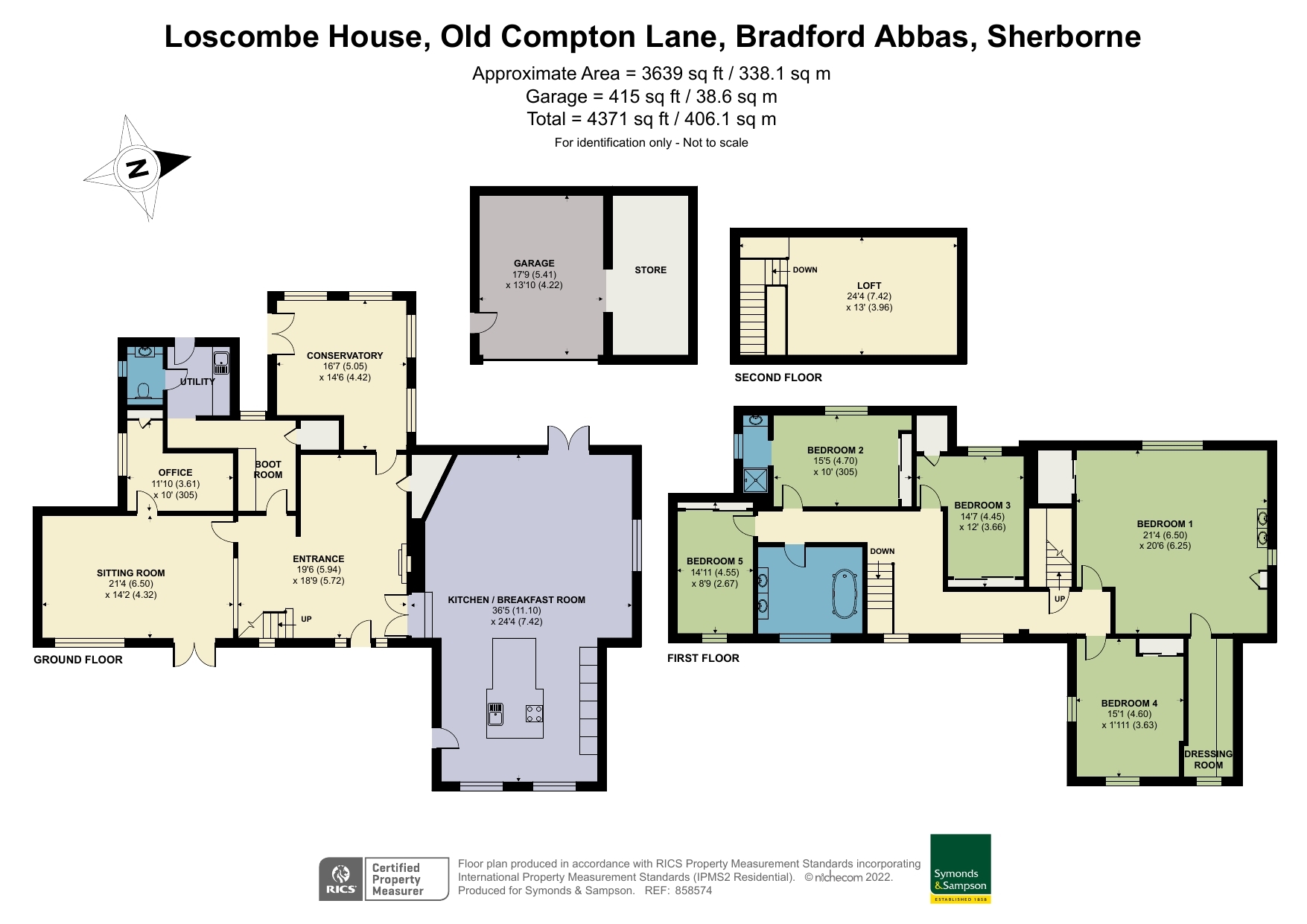 Floorplan - Old Compton Lane, Bradford Abbas, Sherborne, DT9 4FF