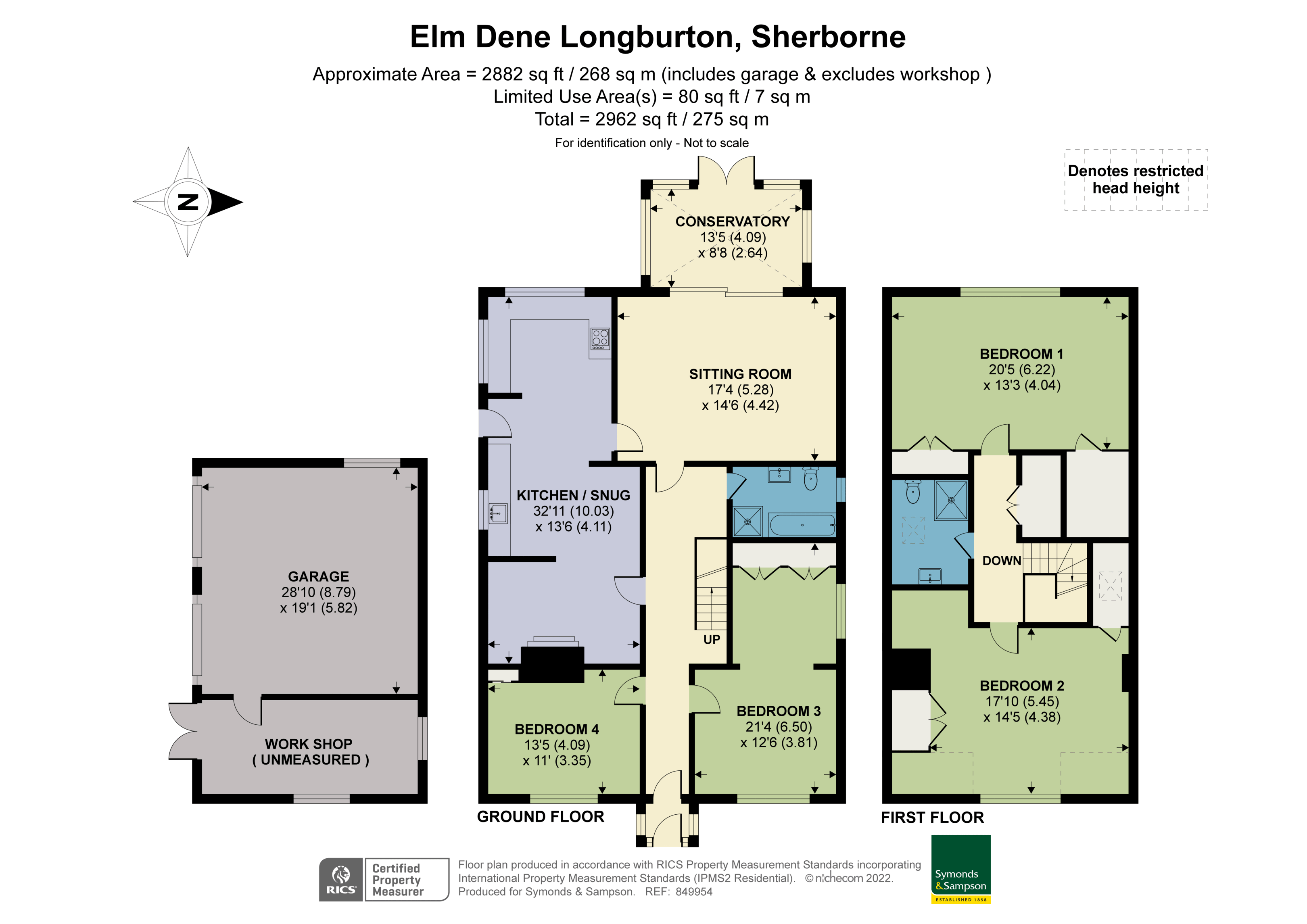 Floorplan - Longburton, Sherborne, Dorset, DT9 5NZ