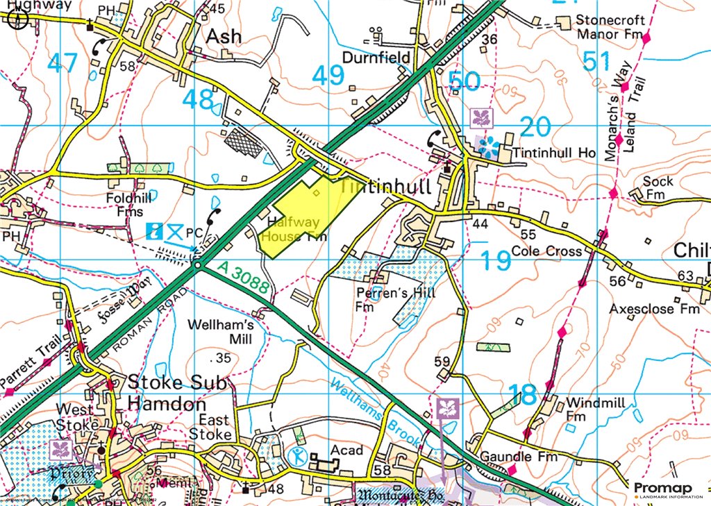 Siteplan - Tintinhull, Yeovil, Somerset, BA22 8QJ