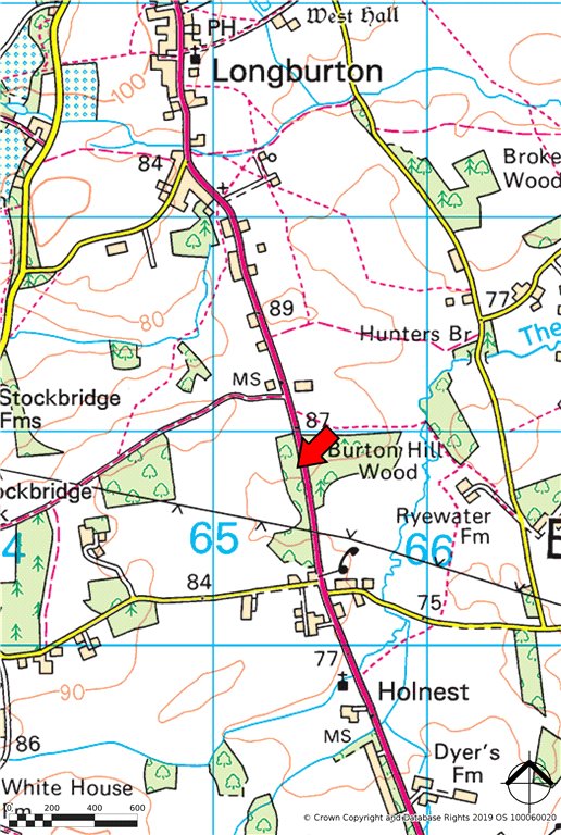Siteplan - Holnest, Sherborne, Dorset, DT9 6ET