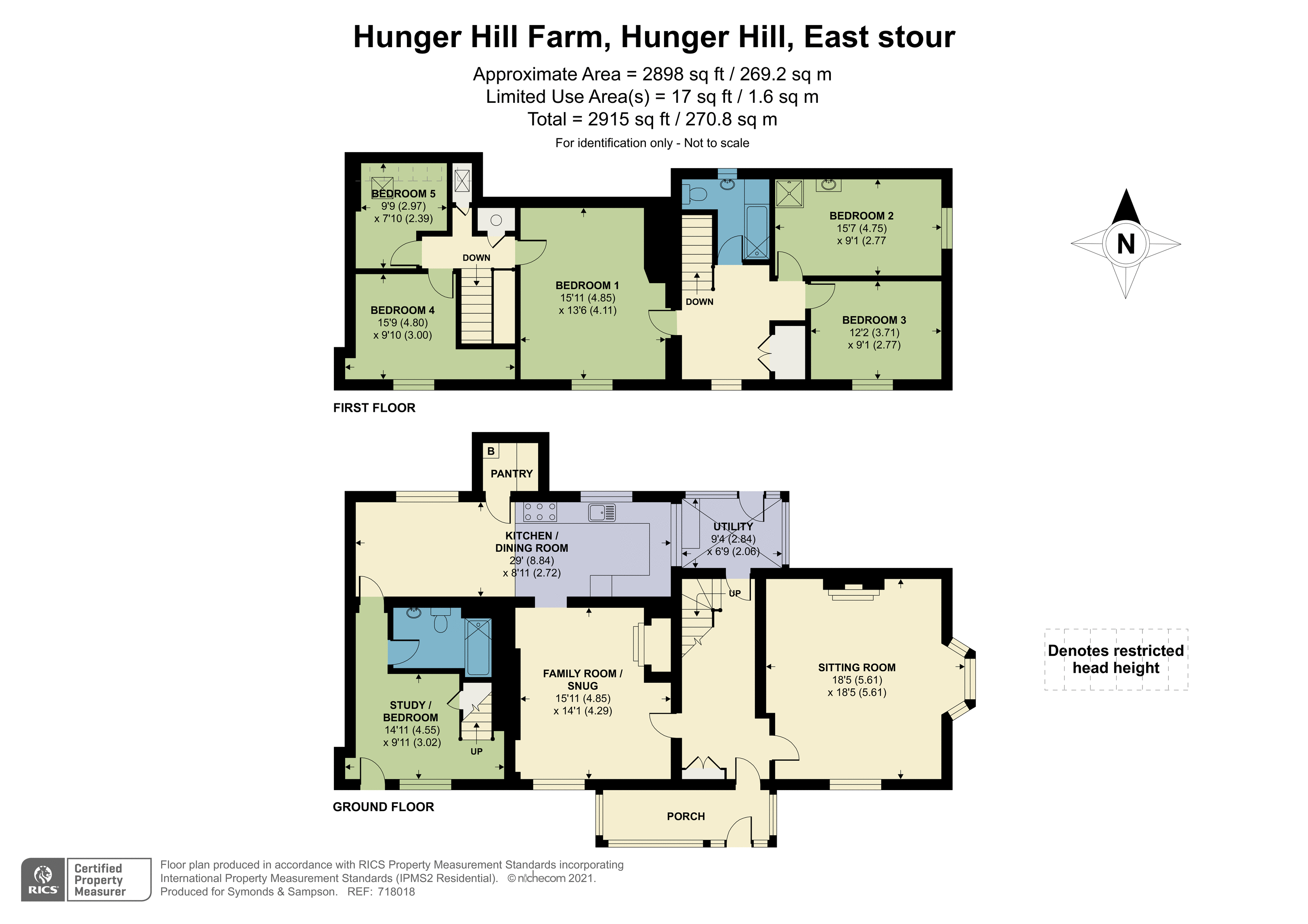 Floorplan - Hunger Hill, East Stour, Gillingham, Dorset, SP8 5JR