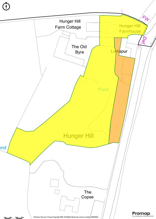Siteplan - Hunger Hill, East Stour, Gillingham, Dorset, SP8 5JR