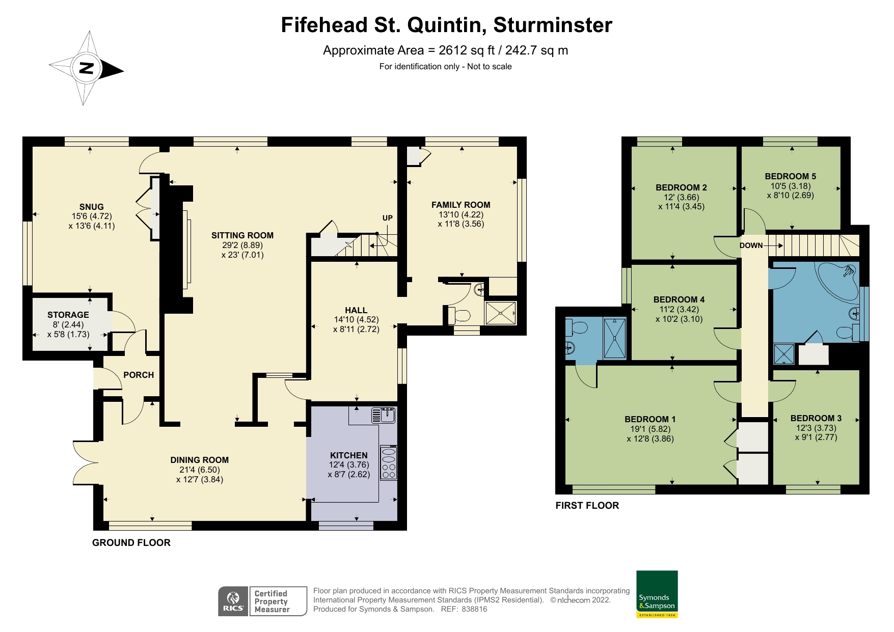 Floorplan - Fifehead St. Quintin, Sturminster Newton, DT10 2AP