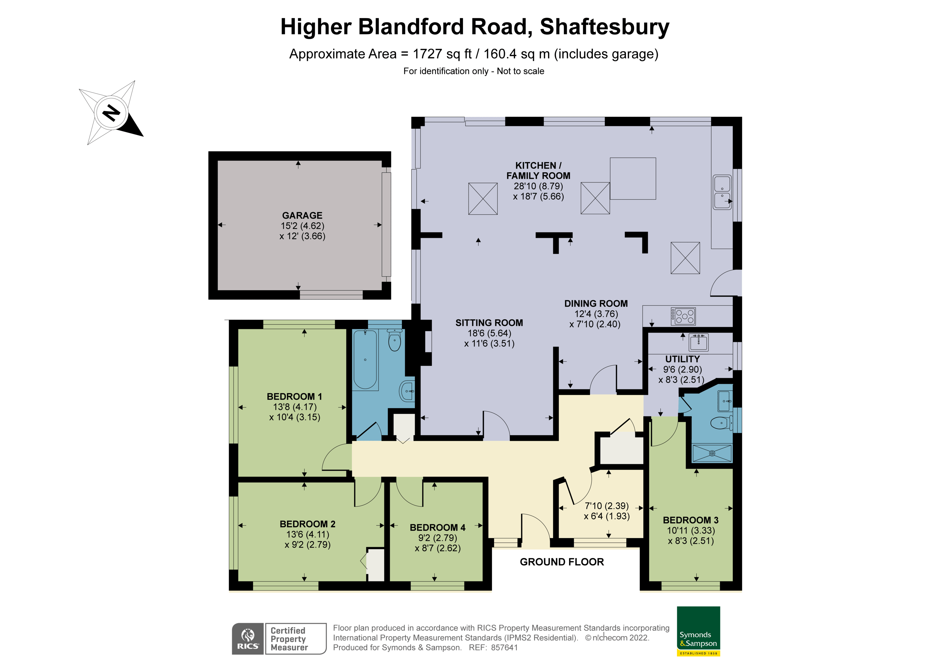 Floorplan - Higher Blandford Road, Shaftesbury, Dorset, SP7 8DA