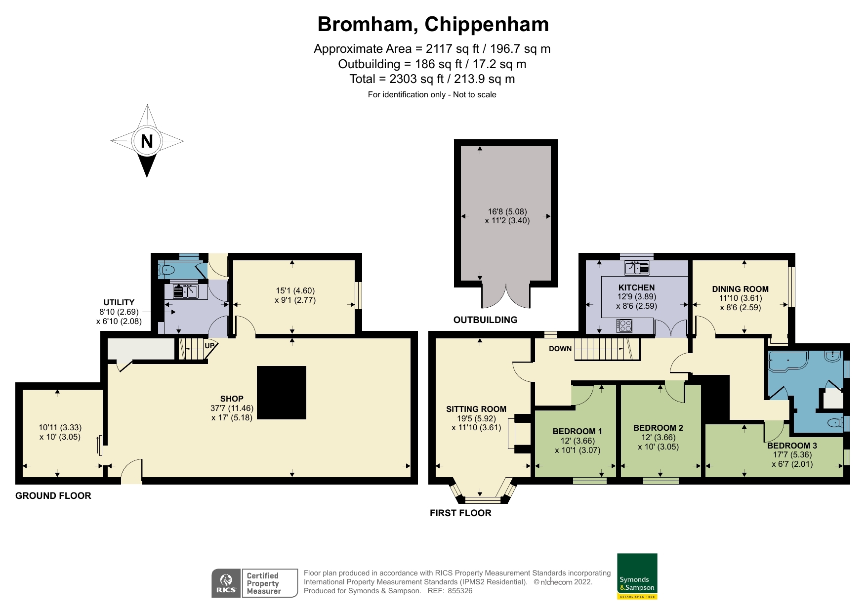 Floorplan - The Chantry, Bromham, Chippenham, Wiltshire, SN15 2ET