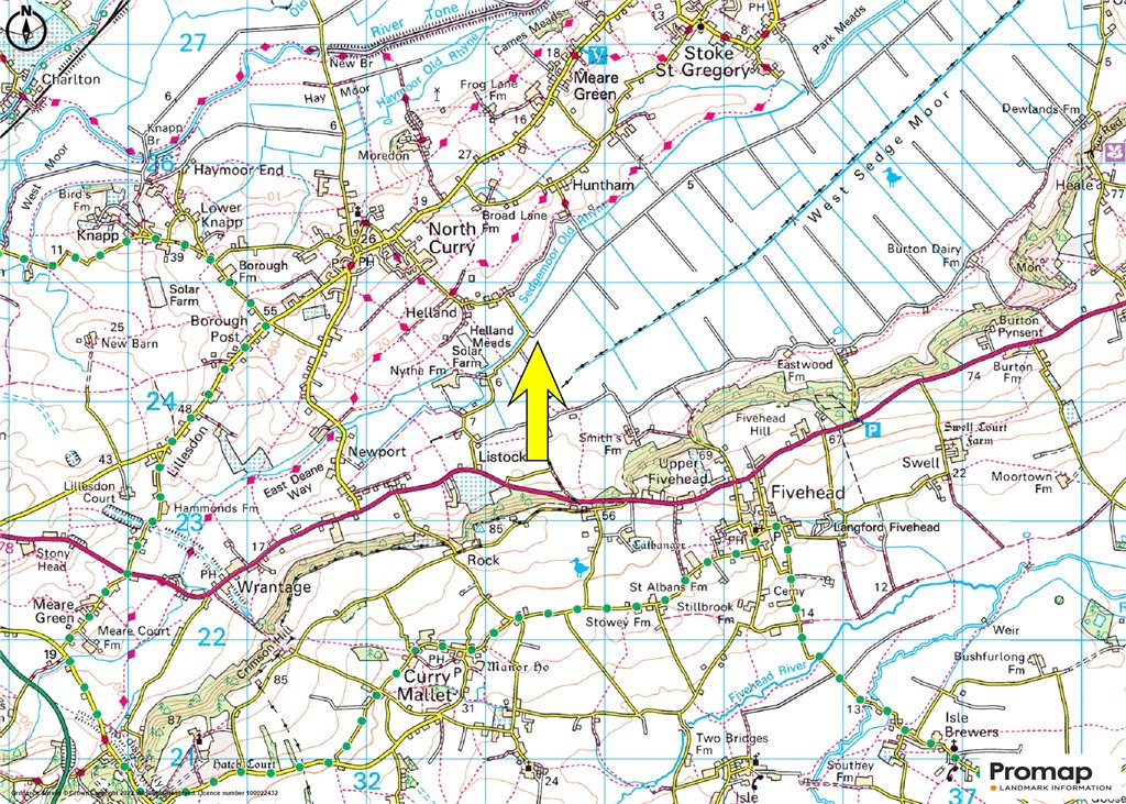 Siteplan - North Curry, Taunton, Somerset, TA3 6DT
