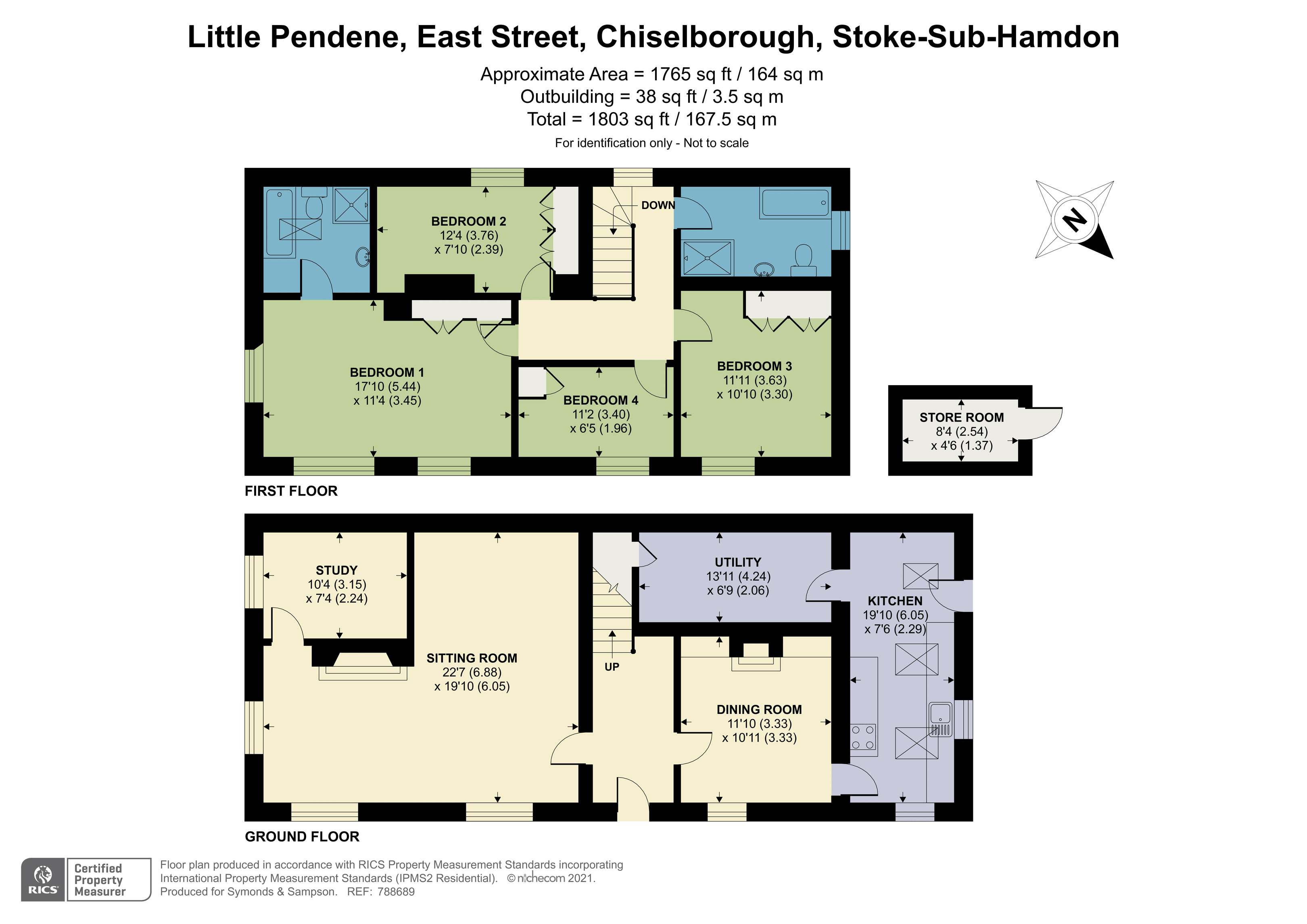 Floorplan - East Street, Chiselborough, Stoke-Sub-Hamdon, Somerset, TA14 6TW