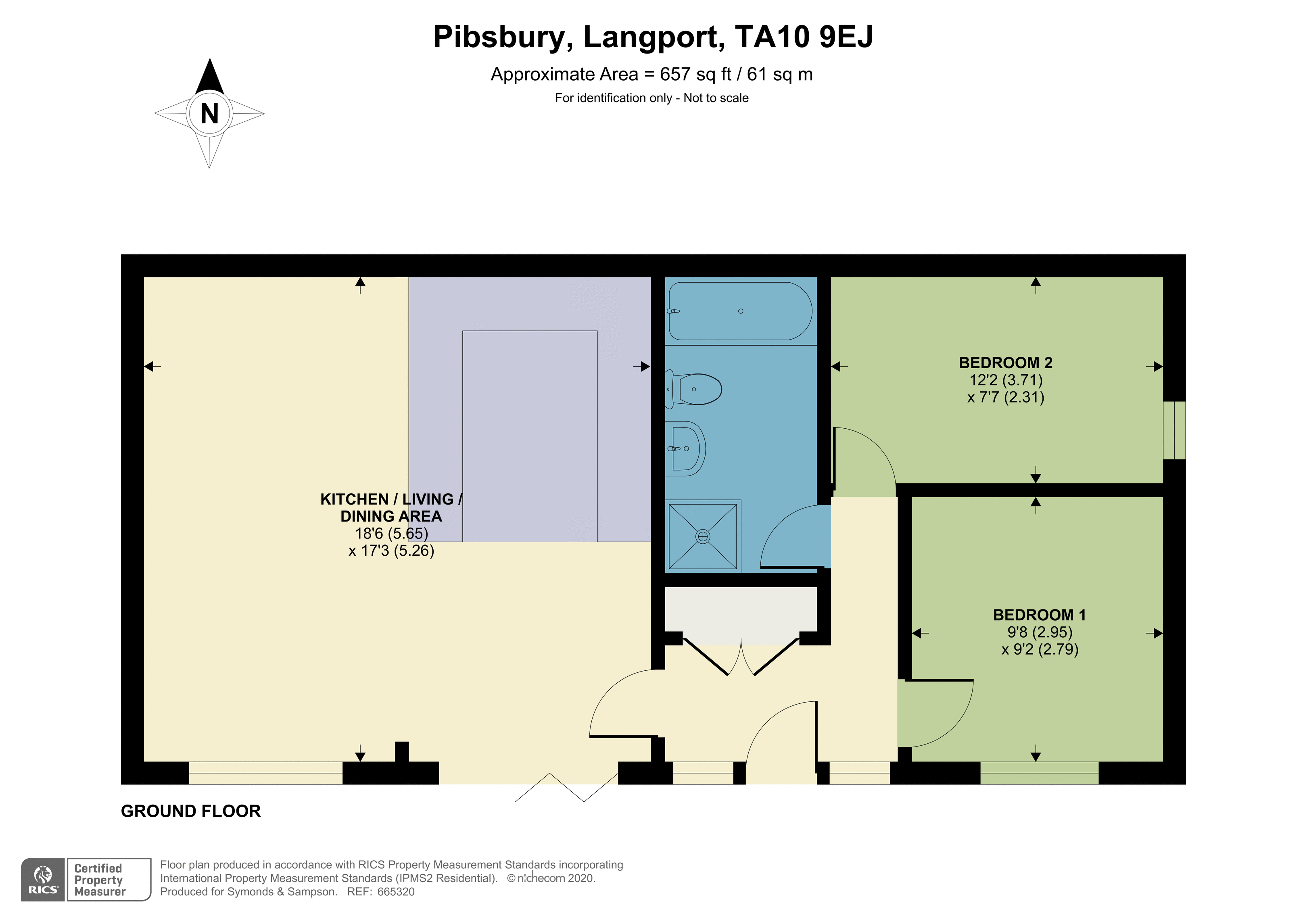 Floorplan - Pibsbury, Langport, TA10 9EJ